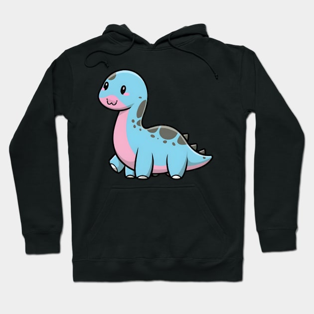 Cute baby dinosaur Hoodie by Spaceboyishere